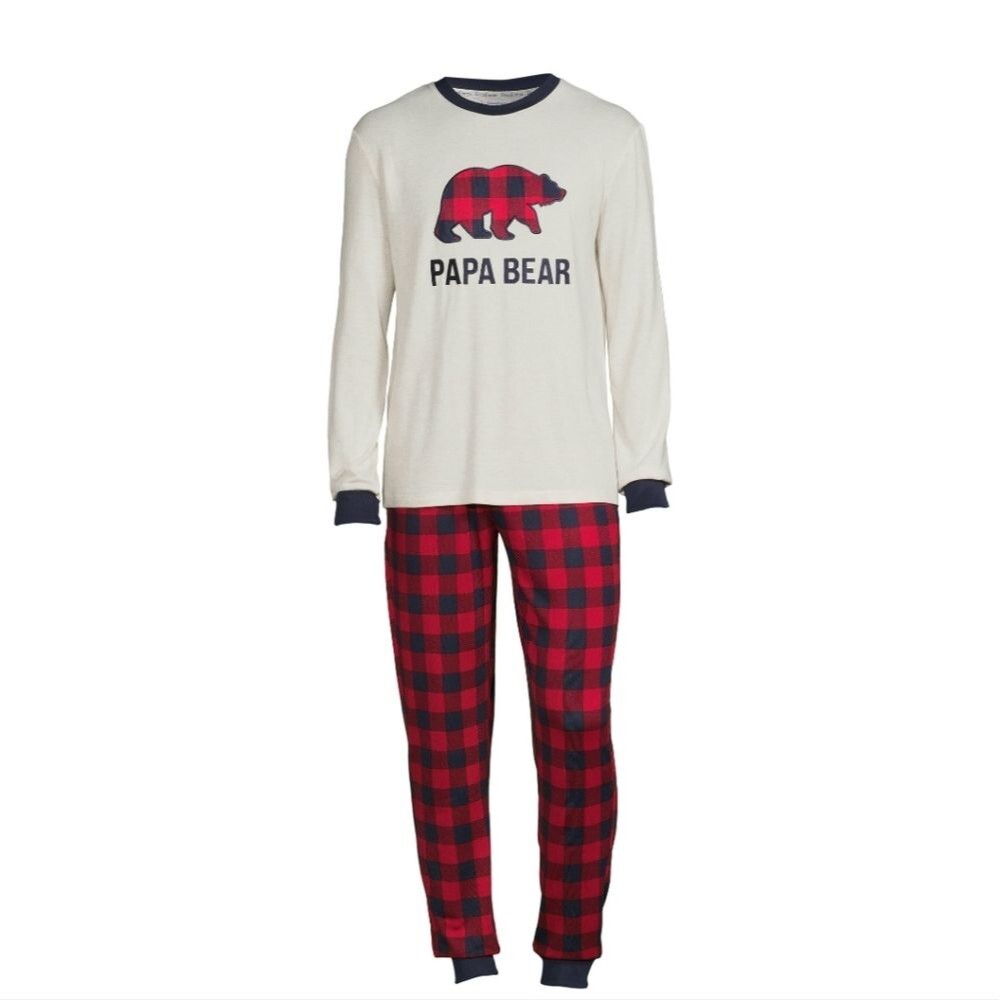 Dearfoams Buffalo Plaid Family Matching PJs 2-piece set Size L